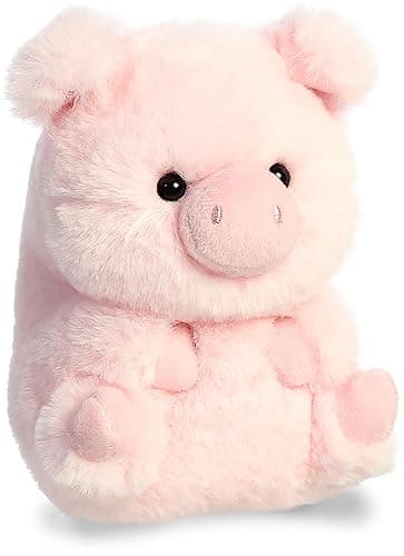 Aurora Prankster Pig Rolly Pet Plush Stuffed Animal 5" — view 2