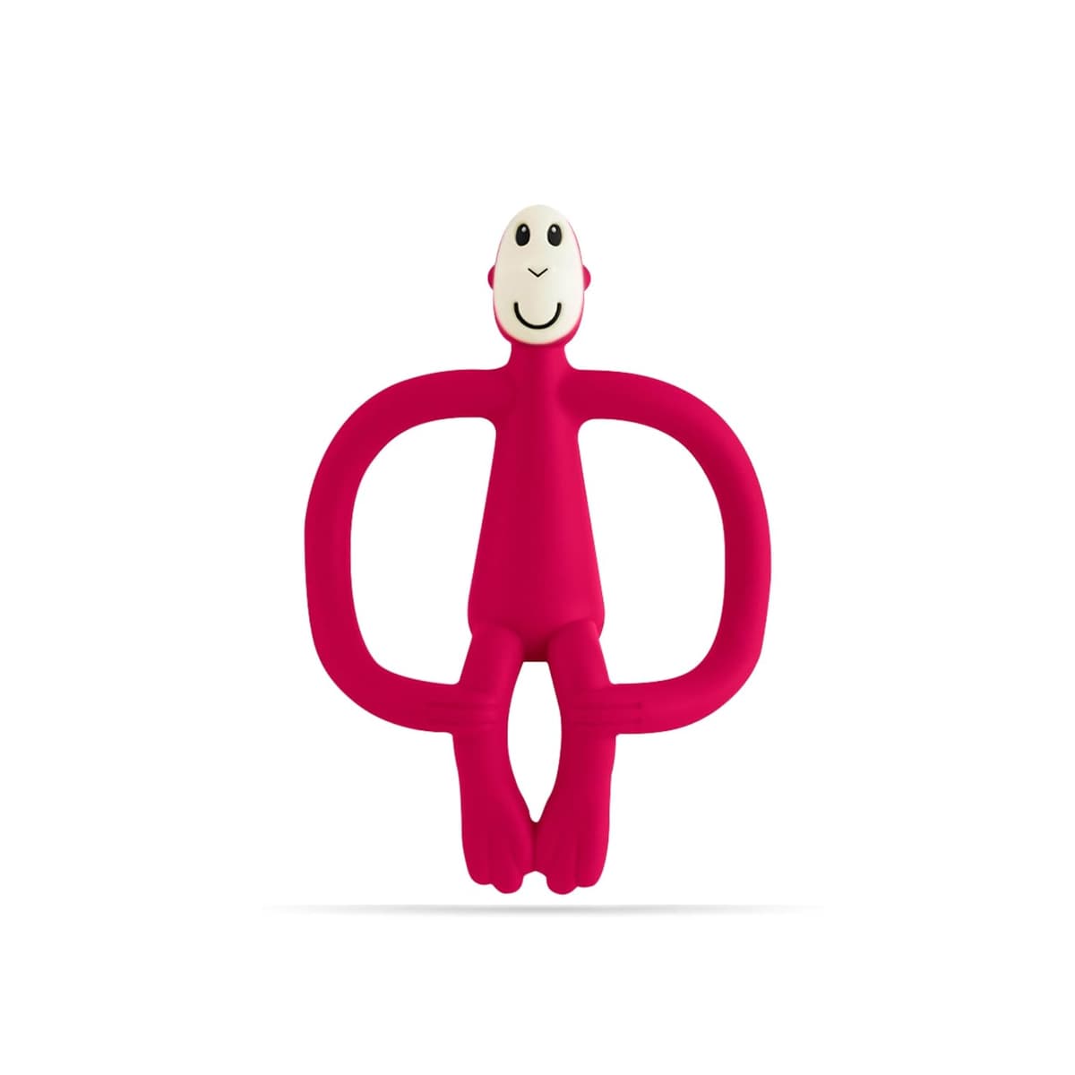 Matchstick Monkey, Original Teether & Gel Applicator, Antimicrobial Silicone Teething Toys for Baby, Easy to Grip, BPA Free, 3 Months Old+, 10.5 cm, Dusty Pink Monkey — view 15