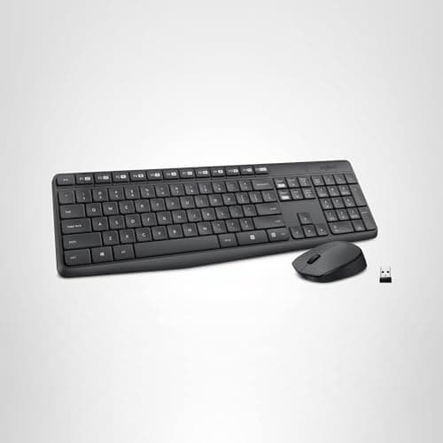 Logitech MK235 Wireless Keyboard and Mouse Combo for Windows, 2.4 GHz Wireless USB Receiver, 15 FN Keys, Long Battery Life, Compatible with PC, Laptop — view 7