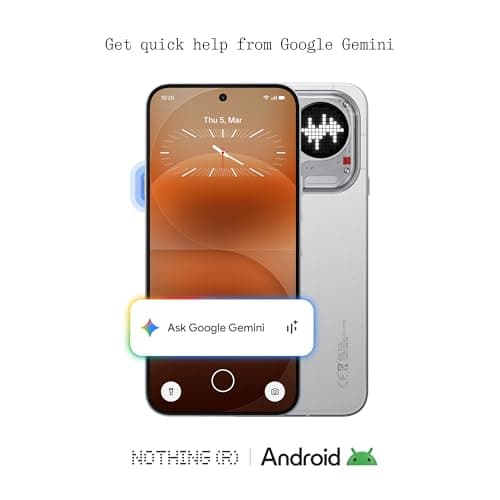 Nothing Phone (4a) Pro Cell Phone 2026 New, Unlocked Android 16 Smartphone, Triple-Lens Camera, AI Photo Edits, 6.83" 144Hz AMOLED Display, 5080mAh Battery, Dual-SIM Glyph Matrix (Sliver, 8+128GB) — view 6