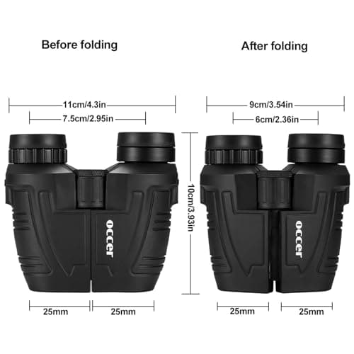 Occer 12x25 Compact Binoculars for Adults and Kids, Large Eyepiece Waterproof Binocular with Low Light Vision,High Powered Easy Focus Binoculars for Bird Watching,Outdoor Hunting,Travel,Sightseeing — view 7