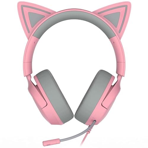 Razer Kraken Kitty V3 X Wired Gaming Headset, Kitty Ears, Pink — view 8