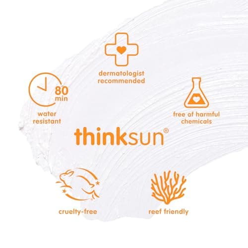 Thinkbaby SPF 30 Kids Sunscreen Stick for Sensitive Skin, 0.64 oz, Baby Sunscreen with Non-Nano Zinc Oxide 24%, Broad Spectrum UVA/UVB Protection, 80-Minute Water Resistant, Reef Friendly SPF Stick — view 7