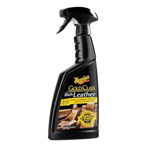 Meguiar's Gold Class Rich Leather Cleaner and Conditioner 3-in-1 Spray, Non-Greasy Car Leather Cleaner and Conditioner Treatment with Advanced UV Protection, 15.2 Oz Spray Bottle — view 2