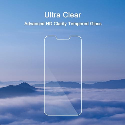 Ailun Screen Protector for iPhone 17e / iPhone 16e / iPhone 14 / iPhone 13 / iPhone 13 Pro [6.1 Inch] Display 3 Pack Tempered Glass, Case Friendly [Not for iPhone 16 6.1 Inch] — view 3
