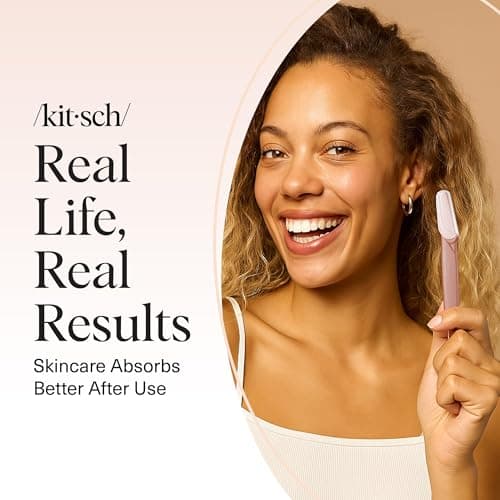 Kitsch Dermaplane Razor for Women Face – Face Razors for Women & Men, Eye Brow Razors & Face Shaver – Exfoliating Facial Razor & Dermaplaner as Skin Care Tool for Smoother Skin - Terracotta, 12 pcs — view 7