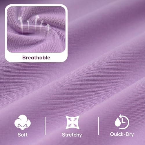 KYEESE UV Protection Dog Shirt, UPF 50+ Cooling Summer Jumpsuit for Small Dogs, Breathable Reflective Shedding Control Dog Sun Shirts, Quick-Dry Dogs Onesie Pet Clothes, Purple, M — view 2
