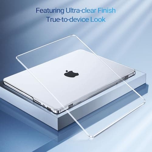 MOSISO Compatible with MacBook Pro 14 inch Case M5 2026 M4 M3 M2 M1 2025-2021 A3427 A3426 A3434 A3112 A3185 A3401 A2918 A2992 A2779 A2442, 4 in 1 Kit Protective Hard Shell Case Cover, Crystal Clear — view 3