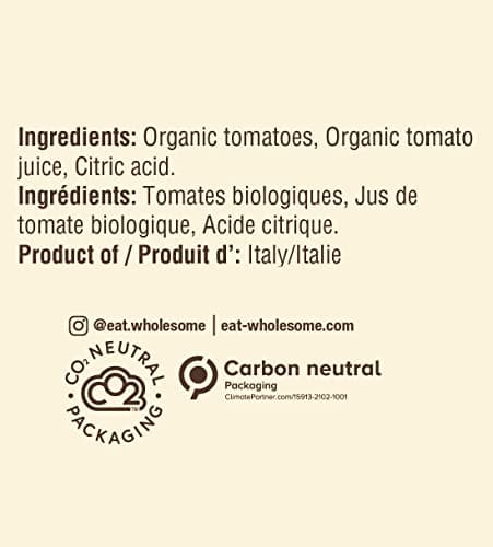 Eat Wholesome Organic Italian Diced Tomatoes, 796ml - Vine-Ripened, Perfect for Soups and Stews, No Added Sugar, Vegan, Non-BPA Lining, CO2 Neutral — view 2