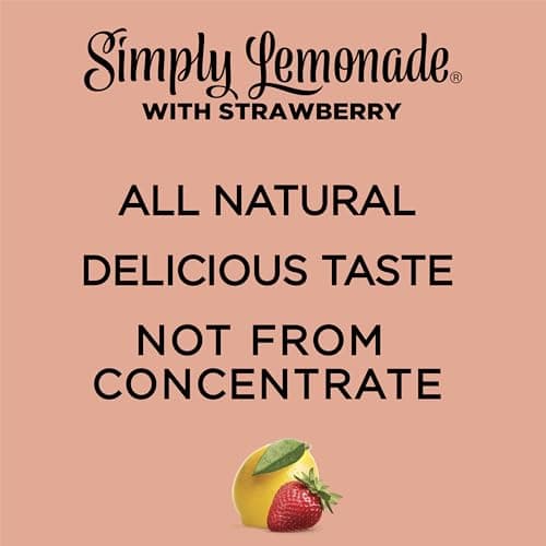 Simply Lemonade with Strawberry, 52 Fl Oz Bottle — view 4