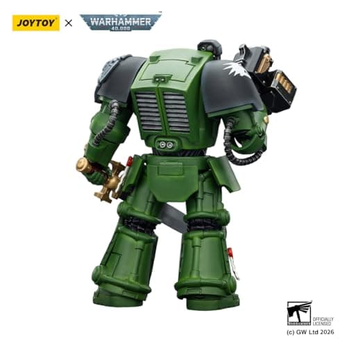 JOYTOY Action Figures Warhammer 40K Terminator Squad 1/18 Movable Model Collectible Figurine Ages 15+ (Salamanders Terminator 1 with Power Sword and Storm Bolter) — view 2
