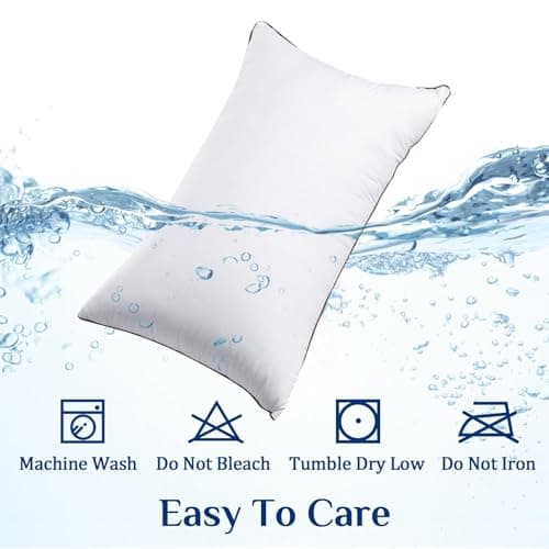 JOLLYVOGUE Standard Pillows Set for Sleeping, Cooling and Supportive Pillows Full Size for Side and Back Sleepers, Down Alternative Hotel Collection Sleeping Pillow — view 6