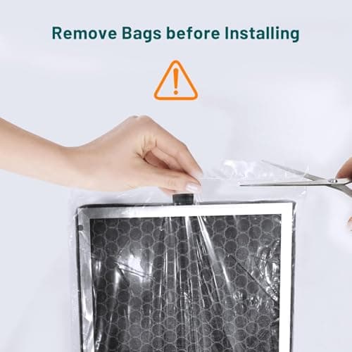 Air Purifier Filter Replacement for JF260,Air Purifiers 2X Filter Replacement, (MERV 17) True HEPA 300g Activated Carbon Filter, Air Cleaner Remove Smoke Dust — view 4
