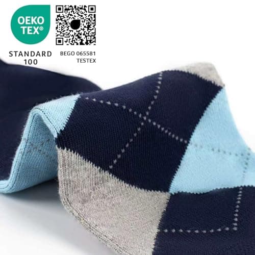 7DayOtter Modal Odor Resistant Cotton Business Dress Men's Crew Socks 6 Pack — view 5