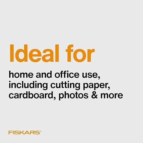 Fiskars All Purpose Scissors, High Performance Cutting, Stainless Steel Blades, Ergonomic and Comfort Handles, Perfect for Arts and Crafts and The Office, Scissors for Office — view 4