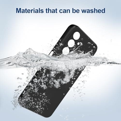 GiiYoon Case Compatible with Samsung Galaxy A16, Silky-Soft Touch Full-Body Protective Phone Silicone Case, Shockproof Cover with Microfiber Lining, Black — view 4