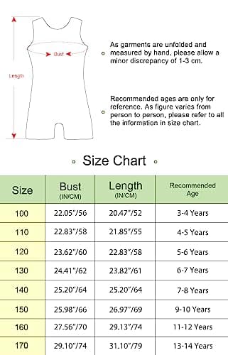 Kidsparadisy Girls Leotards for Gymnastics Outfits Sparkle Kids Sleeveless One-Piece Colorful Dancewear Bodysuit 38-Black 5-6Y — view 4