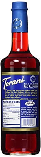 Torani Sugar Free Red Raspberry Flavor Syrup, 750ml — view 4