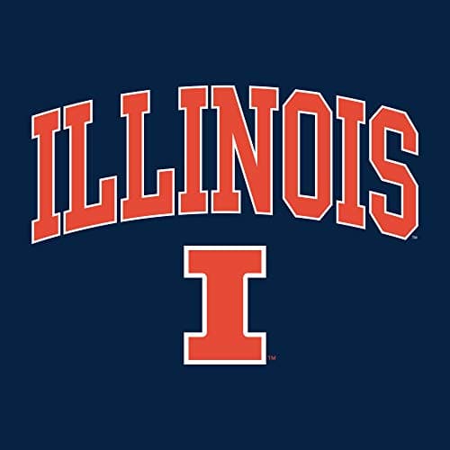 UGP Campus Apparel AS03 - Illinois Fighting Illini Arch Logo T-Shirt - Large - Navy — view 3