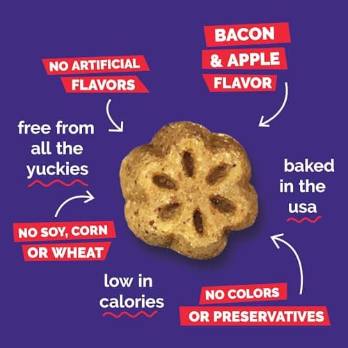 Fruitables Skinny Minis Soft & Chewy Dog Training Treats, Low Calorie Bacon & Apple Recipe, Bite-Sized Rewards for Puppies & Adult Dogs, No Wheat Corn or Soy, Made in USA, 20 oz — view 3