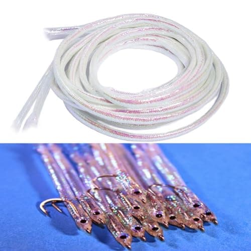 Fly Tying Flash Tube Pearl Body Material 1M Glitter Thread for Salmon Pike Sea Trout Fly Building Predatory Fish Attractor Lure Supplies Craft(6mm) — view 4
