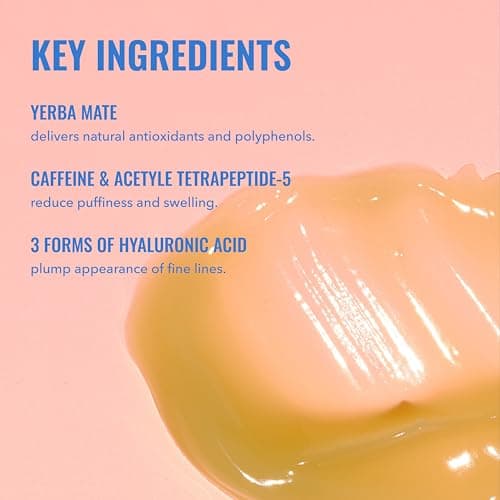 Good Molecules Yerba Mate Wake Up Eye Gel - Hydrating Under Eye Gel Cream with Hyaluronic Acid and Caffeine - Target Dark Circles and Puffiness - Skin Care for Face — view 2