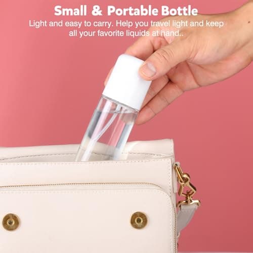 Bynccea Small Spray Bottle Travel Size 3.4oz/100ml Plastic Mini Bottle Set - Fine Mist Mini Empty Spray Bottles - Refillable Spray Bottles for Cleaning Solutions, Perfume, Liquid Cosmetics — view 4