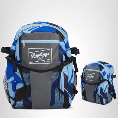 Rawlings | REMIX Backpack Equipment Bag | T-Ball & Youth Baseball / Softball | Royal — view 9