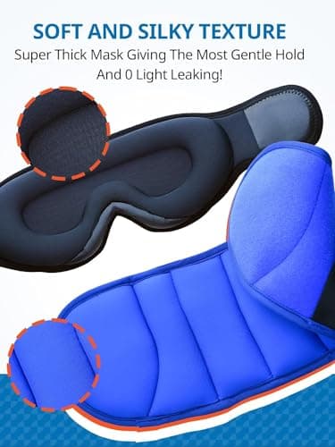 SARISUN Travel Pillow, Neck Pillow with Eye Mask, Airplane Pillow for Long Flight Sleeping Travel, Kids Travel Pillow for Car, Road Trip Car Headrest, Stop Bobblehead, Neck Pain Relief, Black — view 5