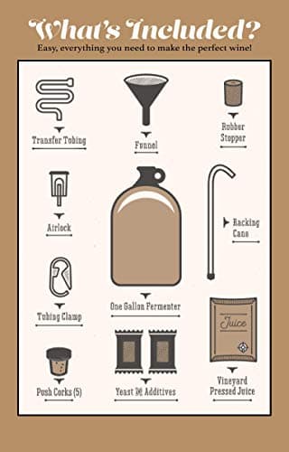 Craft A Brew Making Home Kit – Easy Brew Beginners with Ingredients and Supplies – Ultimate Wine Brewer Experience, 1 Gallon, Pinot Grigio — view 4