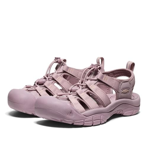 KEEN Women's Newport H2 Closed Toe Water Sandals, Monochrome/Toadstool, 9 — view 4