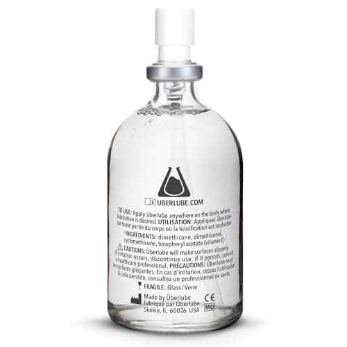 Uberlube Premium Silicone Lube (112 ml) Unscented, Long Lasting Lube, Waterproof, Ultra Smooth Performance, Personal Lubricant for Privacy & Toys, Vaginal & Anal Use, OBGYN Recommended