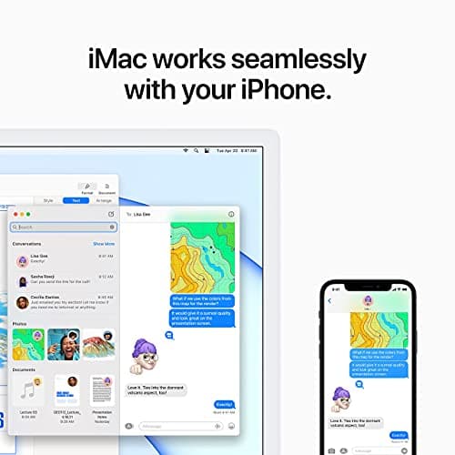Apple 2021 iMac with Apple M1 Chip with 8-core CPU (24-inch, 8GB RAM, 256GB SSD Storage) (QWERTY English) Green (Renewed) — view 3