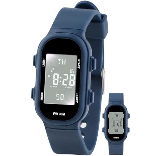 Juboos Kids Digital Watches for Boys Girls Ages 7-16, 3ATM Waterproof Sport Child Watch with Night Light, Alarm Clock, Stopwatch