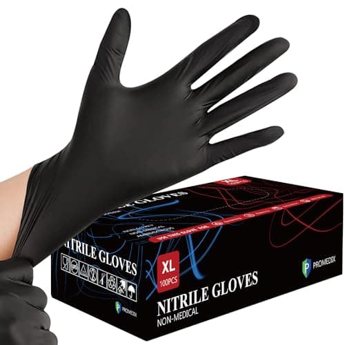 Nitrile Disposable Gloves,4mil-100 Count,Gloves Disposable Latex Free,Powder Free for Cooking,Household,Food safe