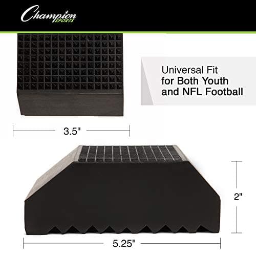 Champion Sports Extra-Point Kicking Tee – 2” Black Football Holder for Kickoff Practice, Coaches & Athletes — view 2