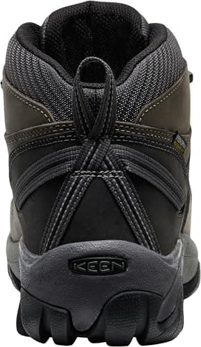 KEEN Men's Targhee 2 Mid Height Waterproof Hiking Boots, Steel Grey/Black, 9.5 — view 2