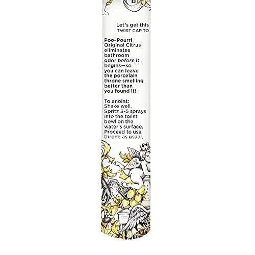Poo-Pourri Before-You-Go In a Pinch Toilet Spray, Travel Essentials, Original Citrus .34 Fl Oz, Up to 20 Uses, On-The-Go Bathroom Odor Deodorizer with Essential Oils, TSA Approved Size, Lemon Bergamot — view 2