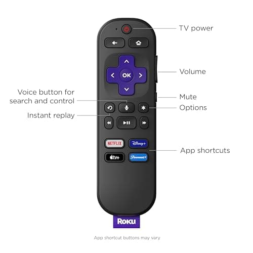 Roku Express 4K+ | Roku Streaming Device 4K/HDR with Voice Remote, Free & Live TV — view 3