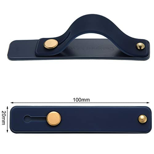 Weewooday 6 Pieces Phone Grip Holder Cell Phone Grip Strap Telescopic Finger Strap Stand Universal Finger Kickstand for Most Smartphones(Soft Colors,Classic) — view 2