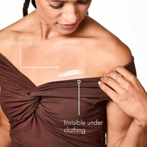 Fearless Tape - Double Sided for Clothing Body & Dresses (50 Strips) | Clear Fabric Tape for Clothes Skin | Adhesive Body Tape All Day Hold — view 4