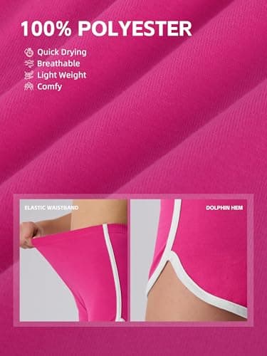5 Pack Cotton Girls Shorts Toddler Girls Athletic Biker Running Shorts Dolphin Yoga Shorts for Kids Mixed Color A 6-7Y — view 2
