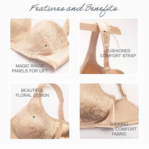 PLAYTEX Womens 18 Hour Ultimate Lift and Support Wire Free Us4745, Available in Single 2-Packs Bras, Nude, 36B US — view 4