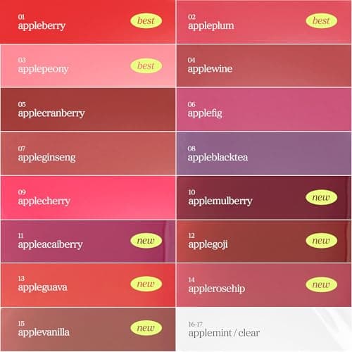 NOONI Vegan Korean Appleseed Lip Oil - Applepeony | Lip Stain, Long Lasting Hydration, Plumping, Moisturizing for Dry Lips, Peony Extract, Lip Gloss Makeup, 0.12 Fl. Oz. Baby Pink, Gifts for Women — view 7