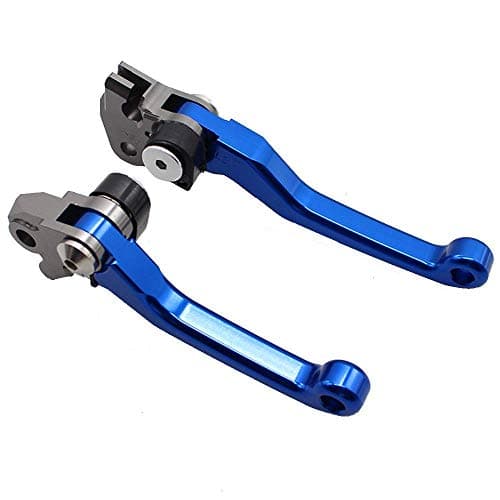 Krace CNC Motorcross Dirt Bike Pivot Brake Clutch Levers Set Fit For Yamaha YZ125/YZ250 YZ426F/450F 2001-2007 w/ 7/8" 22mm Rubber Hand Grips — view 2