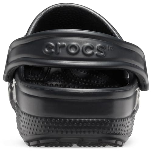 Crocs Unisex-Adult Classic Clog, Clogs for Women and Men, Black, 13 Women/11 Men — view 5