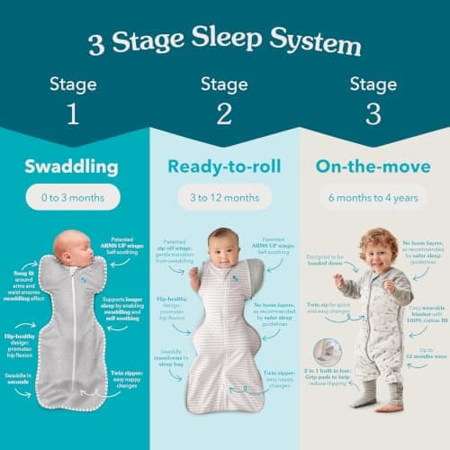 Love to Dream Swaddle UP, Baby Sleep Sack, Self-Soothing Swaddles for Newborns, Improves Sleep, Snug Fit Helps Calm Startle Reflex, New Born Essentials for Baby, 1.0 TOG, 8-13 lbs, Deep Olive — view 5