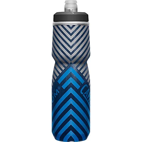 CamelBak Podium Chill Insulated Bike Squeeze Water Bottle, Cold Retention for Cycling, 24oz, Navy Stripe — view 3