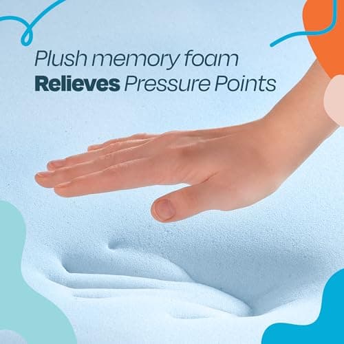Linenspa 3 Inch Memory Foam Mattress Topper, Gel Infused Twin Mattress Topper, CertiPUR-US Certified — view 2