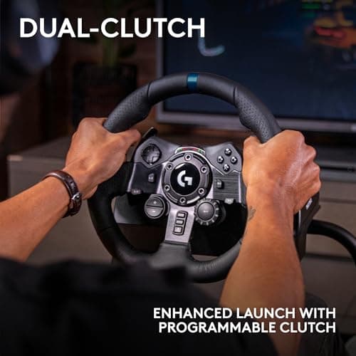 Logitech G923 Racing Wheel and Pedals for Playstation/PS5/PS4 & PC — view 4